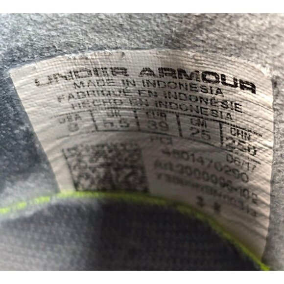 Under Armour Sling Flex Rise Anthracite Knit Running Shoes Women's Size 8 - Picture 9 of 9